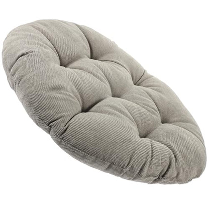 Floor Pillow Seat Cushion Corduroy Thick Tufted Meditation Mat 42cm Diameter 6-8cm Thick Charcoal Grey Floor Seating Cushion for Yoga Living Room Tatami