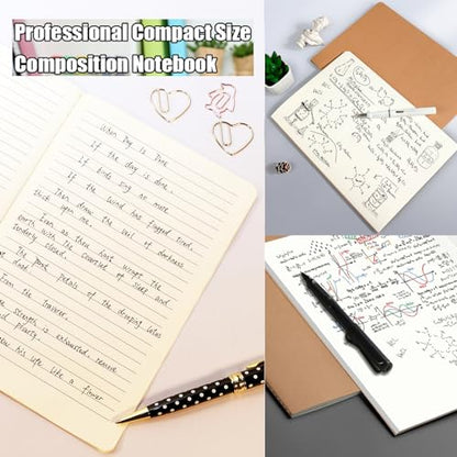 32 Pack A5 ruled Notebook Journals for travelers,students and office,Writing diary Subject Notebooks, Lined thick paper,60Pages, 30 Sheets,8.3x5.5inch - style: 32pack Lines pages
