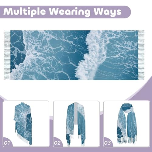 Big Oversized Long Scarves Pashmina Shawl Wrap Women gifts - color: Picture (649)