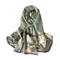 100% Mulberry Silk Long Scarf for Women Large Shawls for Headscarf and Neck- Oblong Hair Wraps with Gift Packed - color: Pale Green