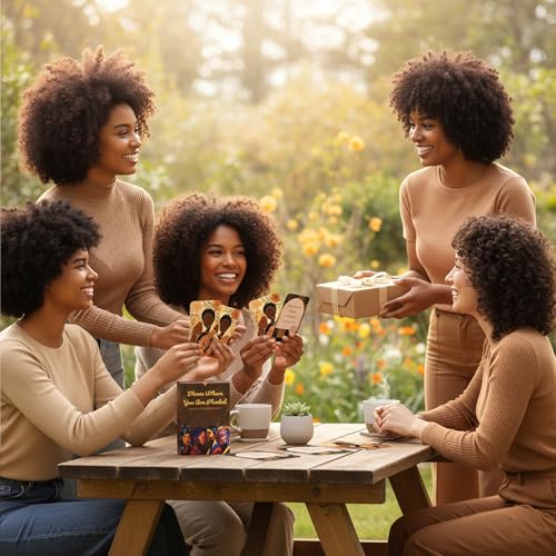 Affirmation Cards for Black Women – 60 Positive Daily Empowerment Cards with Display Stand, Self-Care & Confidence Deck, Inspirational Self Care Cards with Positive Quotes, Gifts for Black Women, Motivational Gift Set