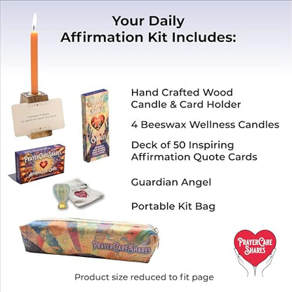 Daily Affirmation Cards- Portable Wellness Kit with 50 Daily Affirmation Cards for Positive Mindset, Encouragement and Daily Motivations. Everyday Wellness For Positive Thoughts. - style: Affirmations Kit - 50 Affirmation Cards