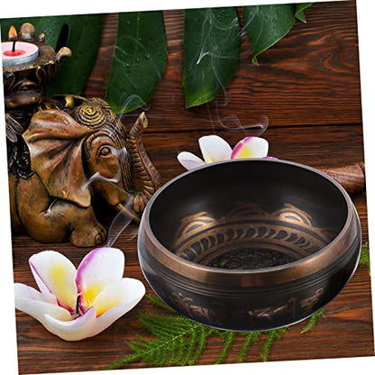 1set Nepal Bowl Meditation Meditation Bowl Sound Rod for Deep Relaxation