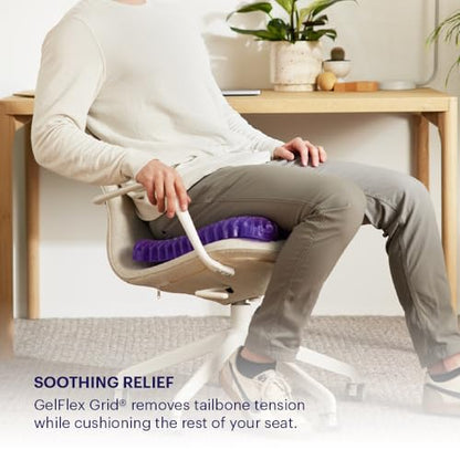 Purple Royal Seat Cushion - Seat Cushion for The Car Or Office Chair - Temperature Neutral Grid - size: Royal