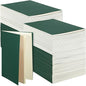 Sabary 72 Pack Kraft Paper Notebook Journals 5.5 Inch x 8.3 Inch A5 Notebook in Bulk Softcover Ruled for Writing Sketch Travel Journal with 60 Pages 30 Sheets(Dark Green,Line) - color: Dark Green, style: Line