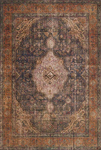 Loloi Loren Collection LQ-02 Plum/Multi 8'-4" x 11'-6" Area Rug