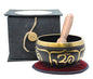 Tibetan Yoga Meditation OM Singing Bowl/Mallet/Cushion/Box Gift Set - color: OM Gift Box