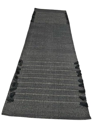 Generic Handcrafted Bohemian Style Grey Color Organic Cotton Mat For Adults & Seniors Meditation Yoga Fitness and Prayer Use