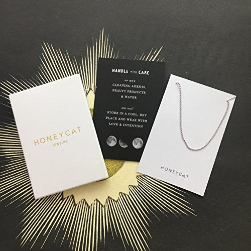 Honeycat Thin Ball Chain Plain Bracelet in 18k Gold Plate, 18k Rose Gold Plate, or Silver | Minimalist, Delicate Jewelry - color: Silver