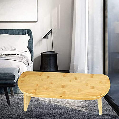 Kneeling Meditation Bench with Foldable Bamboo Meditation Bench Legs, Perfect Kneeling Stool Ergonomic Bamboo Bench - Includes Carrying Bag