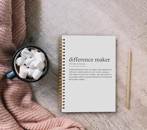 Thank You Gifts for Women Teacher Coworkers Nurses Mentor Coach Boss Manager, Difference Maker Gifts Spiral Notebook Journal 5.5x8.3 - color: 2-explanation-notebook