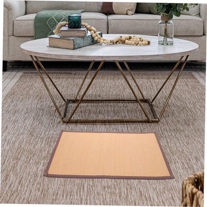 VOSAREA Woven Meditation Cushion Tatami Floor Mat for Cooling Comfortable Sitting Natural Sturdy Design for Yoga and Relaxation
