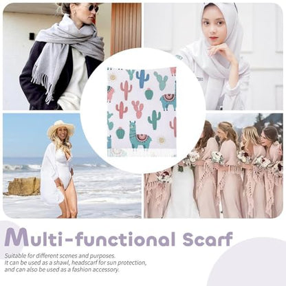 Big Oversized Long Scarves Pashmina Shawl Wrap Women gifts - color: Picture (652)