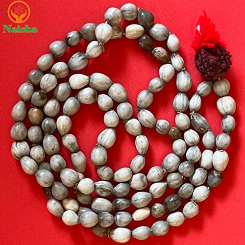 NAISHA ( Pack of 3 Tulsi Japa Mala, Kamal Gatta Mala (Lotus Seeds) & Original Vaijanti Mala White Bead 108+1 Beads