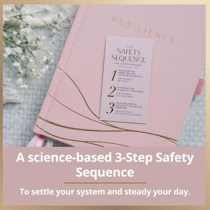 Mental Health Journal – 90 Days of Nervous System Regulation, Anxiety Relief & Emotional Resilience | Guided Daily Prompts + Safety Sequence Card + QR Bonus | Premium Hardcover Gift by a Nervous System Educator - color: Pink