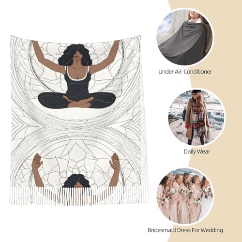 Yoga Meditation Warm Scarf,Soft Scarf For Men And Women,Fashionable Shawl Scarf