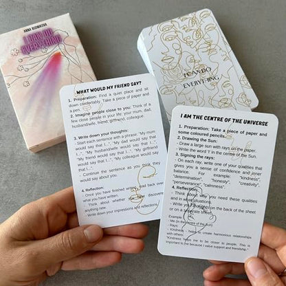 Self-Esteem & Confidence Boosting Cards – 'I Can Do Anything' 46 - Card Deck with Daily Affirmations & Exercises for Personal Growth (English)