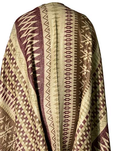 Highwaypay.net Tibetan Meditation Shawl 100% Yak Wool Handloom Thickened Geometric Open Shawl Cloak Scarf Keeping Warm in Autumn 0203 BHO NYC