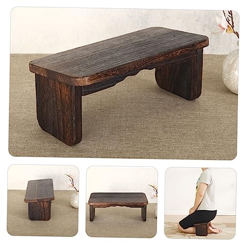 YARNOW Wooden Meditation Chair Zen Kneel Sit Stool Small Stool for Home Kneel Pad Suitable for Buddhist Practice