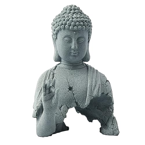 Buddha Statue for Home Stone Zen Garden Accessories Meditation Zen Garden Yoga Bonsai Micro Landscape Feng Shui Decor Fish Tank Aquarium Decorations - style: A