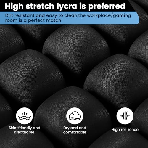 Travel Cushion Inflatable Seat Cushion 3D Air Seat Cushions Adjustable Inflatable Portable Airplane Pad for Wheelchair, Car, Office, Home Living (Black)
