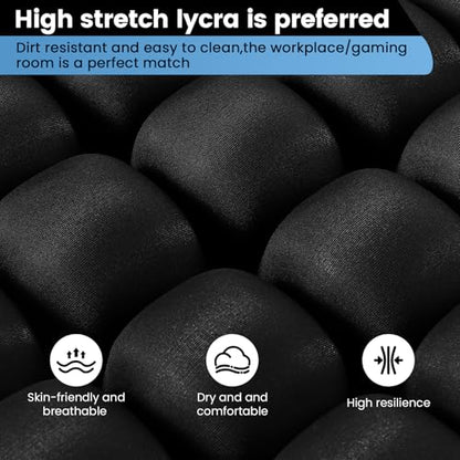 Travel Cushion Inflatable Seat Cushion 3D Air Seat Cushions Adjustable Inflatable Portable Airplane Pad for Wheelchair, Car, Office, Home Living (Black)