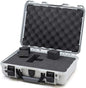 NANUK 910 Waterproof Hard Case with Foam – 14.3” x 11.1” x 4.7”, Protective Case for Camera, Electronics & Gear – Impact-Resistant, Dustproof, Airline Carry-On Approved – Made in Canada, Silver - color: Silver, style: Cubed Foam
