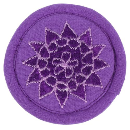 SUPVOX Embroidered Singing Bowl 6.29In Tibetan Buddhism Meditation Cushion for Sound Healing and Practice with Decor - size: 16X16X0.5CM
