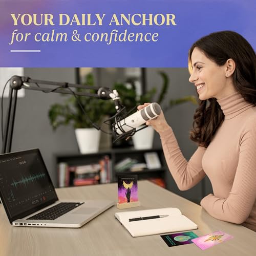 Positive Affirmation Cards for Women, 60 Mindful Prompts to Calm Social Anxiety, Build Confidence & Support Daily Self Care, Bright, Vibrant Mindfulness Deck for Teens and Adults