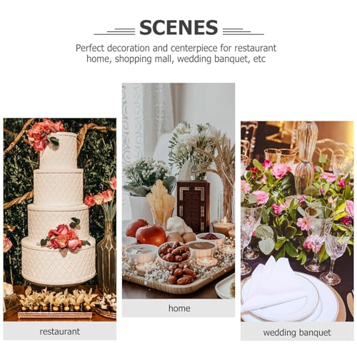 VOSAREA 2pcs Tea Light Candle Holders Red Altar Holders Home Decor Centerpiece