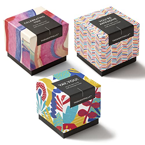 Compendium ThoughtFulls Pop-Open Cards — 3-Pack of Celebrating You, Yay, You!, You’re Awesome — 90 Pop-Open Cards, Each with a Different Message Inside - color: Celebrating You, Yay You, Awesome