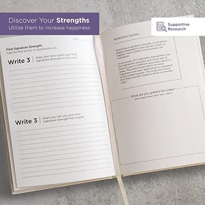 Mindologie Gratitude Journal - Increase Happiness & Success with the Ultimate Gratitude Journal - Scientifically Proven - Apply Positive Psychology Principles in your daily life