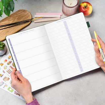 Legend Self-Care Journal – Guided Daily Reflection Journal to Support Mental & Physical Health – Daily Mood, Meditation & Personal Development Notebook – 7.1x10.5”, Lasts 3 Months (Forest Green) - color: Forest Green