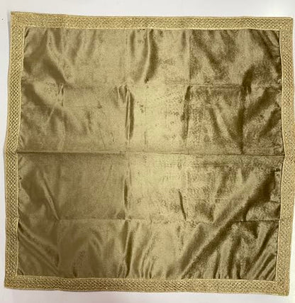 SMMS Spiritual Velvet Table Cloth Altar Tarot Spread (Golden, Medium- 61cm*61cm/ 24inch*24inch) - color: Golden, size: Medium- 61cm*61cm/ 24inch*24inch