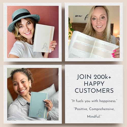 Premium Gratitude Journal for Women – 6 Month Guided Daily Prompts – Hardcover, 249 Pages, Lay Flat, 100gsm Paper, Gift Boxed – Affirmation, Self Care Gifts for Women, Mindfulness, Wellness - color: Gratitude - Green