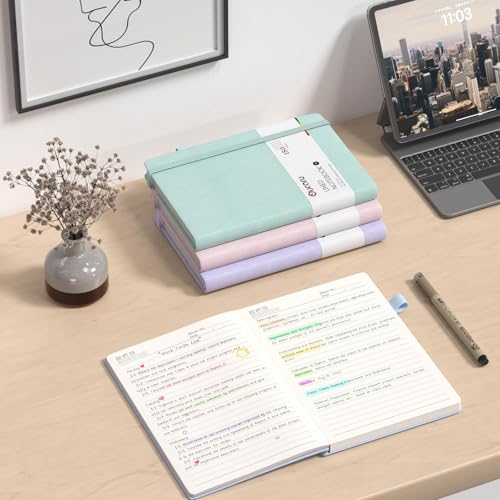 Oucaru Lined Journal Notebook, 16 Pack, 180 Pages, A5 Journals for Writing, 100 GSM Thick Paper, Small Notebooks Daily Journal for Women Men Work, Business, School, Travel Supplies - color: Sky Blue