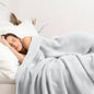 Waffle Blanket King Size Bed, 100% Cotton Soft Lightweight Breathable Summer Blanket, Waffle Weave King Size Bed Blanket: White (104"x90") - color: White, size: King (104" x 90")