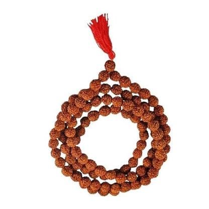 Arihant Gems & Jewels 5 Mukhi Rudraksha Jaap Mala, Natural Nepali Rudraksha Beads, Spiritual Japa Mala for Men & Women, Meditation - Spiritual Necklace for Positivity & Protection
