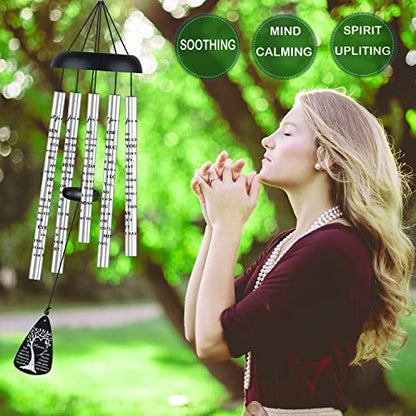 Bereavement Sympathy Memorial Gifts for Loss of Mom Mother, Sympathy Memorial Wind Chimes for Loss of Mother Sympathy Gifts, in Memory of Loved One Gifts - size: 32 inch
