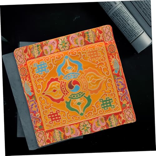 NUOBESTY Buddha Table Cloth Buddhist Embroidery Handmade Brocade for Zen Book Wrapping Temple Supply