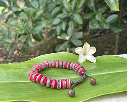 Handmade Tibetan Medicine Wrist Mala Bracelet – Buddhist Meditation Prayer Beads Healing Mala - style: Red Healing medicine bracelet