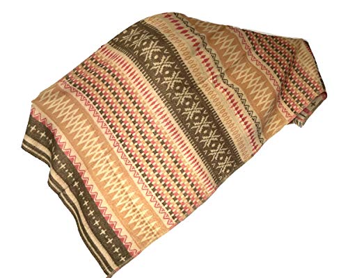Tibetan Meditation Shawl 100% Yak Wool Handloom Thickened Geometric Open Shawl Cloak The Scarf of Tourism Ethnic Wind in Tibet Keeping Warm in Autumn 0372