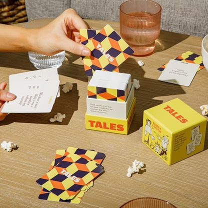 TALES Family Edition 150 Conversation Cards for Family Game Night, Adults, Teens, and Kids, Family Dinners, and Gatherings, Prompts for Meaningful Connections - color: Family Edition
