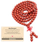 AD Beads 6mm 8mm 108 Prayer Mala Jasper Elastic Bracelet - Handmade Yoga Meditation Healing Power Energy Gifts for Unisex Adult. - color: Red Jasper(Calming)