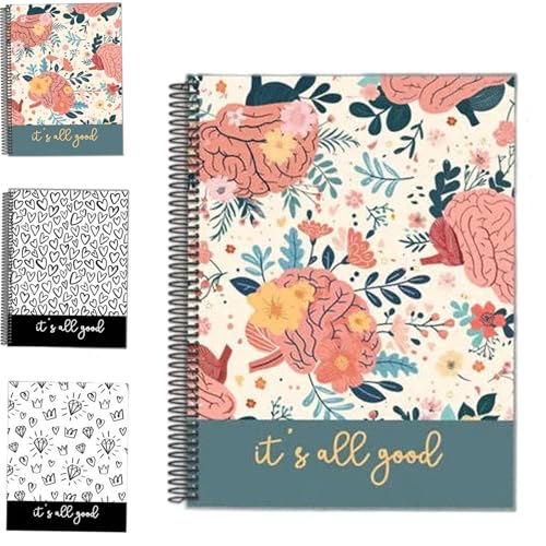 Mental Health Mood Journal – Your Daily Self-Care Companion, Guided Mental Health Journal, 90 Day Mood & Anxiety Tracker with Prompts for Gratitude, Self Care, Sleep & Stress Management (#a) - color: #a