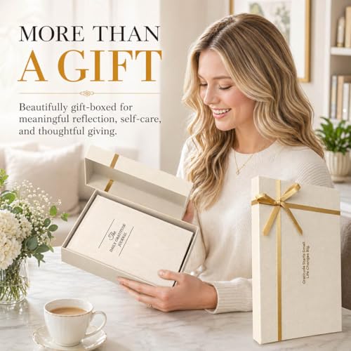 Gratitude Journal 2026, Undated Daily Gratitude Journal with Gift Box, 2 Fresh Prompts Every Day, 5-Minute Reflection & Mindfulness Journals for Women and Men