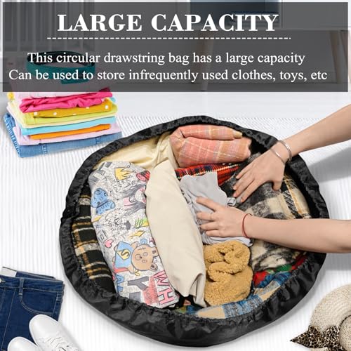 Quilt Storage Bag Large Multipurpose Storage Bag Space Saving Travel Laundry Bag Drawstring Waterproof Shoulder Duffle for Camping Outdoor Travel Home