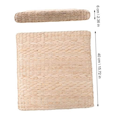 1pc Woven Meditation Mat Handmade Straw Cushion for Yoga Meditation and Home Decor Design Thickness and Easy to Care