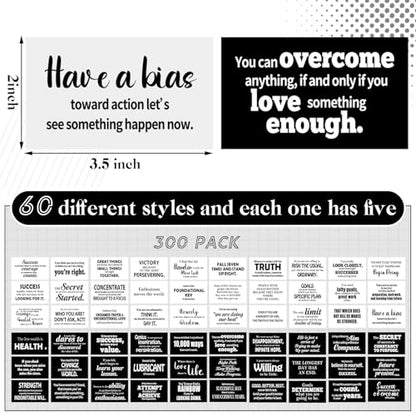 Jinei 300 Inspirational Affirmation Cards Bulk Daily Positive Motivational Gifts Cards Small Mini Encouragement Quotes for Women Coworker Team(Famous Quotes) - style: Famous Quotes