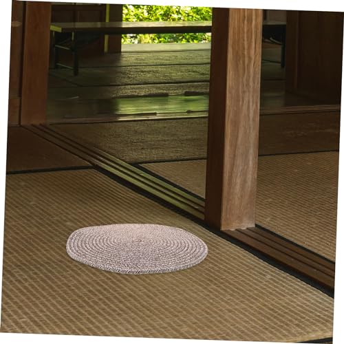 Seat Cushion Round Floor Pillow Giant Woven Floor Mat Comfortable Sitting Pillow for Home and Office